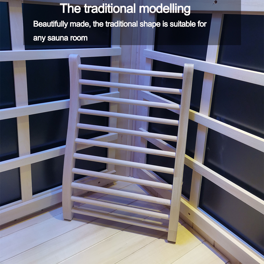 Hemlock round stick Sauna backrest - Image 2