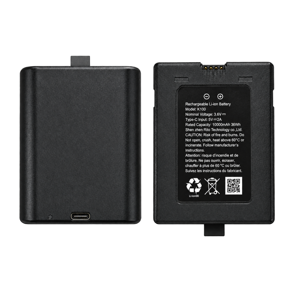 H1 Pro Smart Lock Replacement Battery – 10,000mAh High-Capacity Rechargeable Battery Designed for Convenient Vacation Rental Access